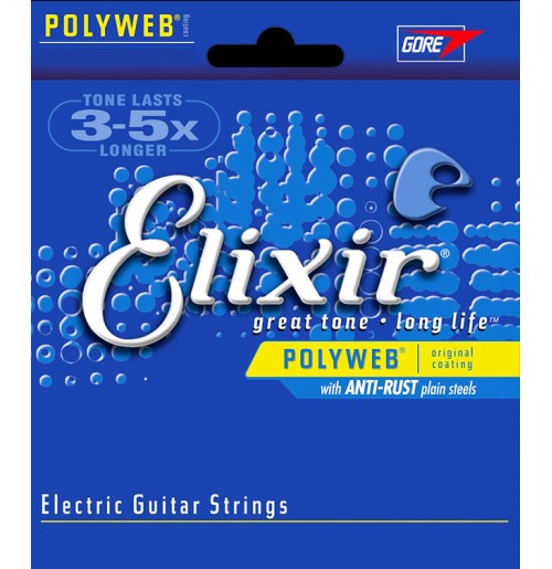 ELIXIR 9-42 SUPER LIGHT POLYWEB strune za akustično kitaro